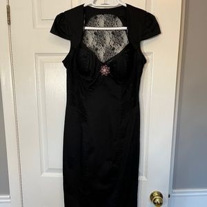 XOXO brand midi dress with lace